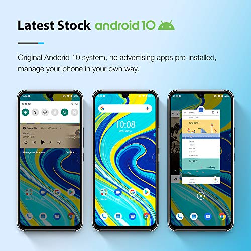 Smartphone Ofertas UMIDIGI A7 Pro Telefono Movil 4GB RAM + 64GB ROM Moviles, 6.3"FHD+ Pantalla Completa, Procesador Octa-Core Movil Libre Batería 4150mAh Cámara Cuádruple AI de 16MP, Android 10