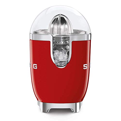 Smeg Exprimidor CJF01RDEU, 70 W, Acero Inoxidable, rojo