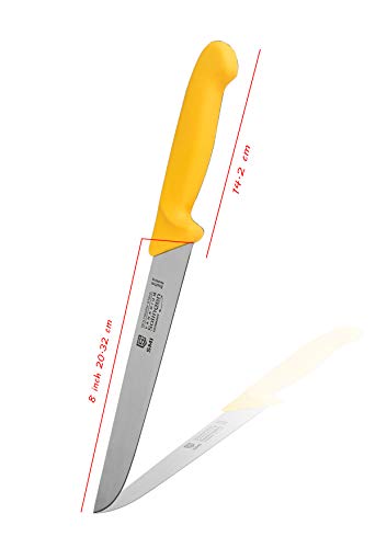 SMI - 8" Solingen cuchillo de carnicero profesional, cuchillo de cocina, utensilios de cocina acero inoxidable