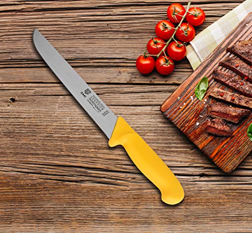 SMI - 8" Solingen cuchillo de carnicero profesional, cuchillo de cocina, utensilios de cocina acero inoxidable