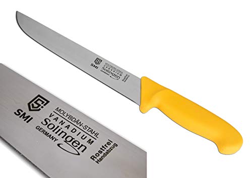 SMI - 8" Solingen cuchillo de carnicero profesional, cuchillo de cocina, utensilios de cocina acero inoxidable