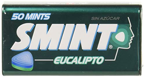 Smint Tin Eucalipto, Caramelo Comprimido Sin Azúcar - 12 unidades de 35 gr. (Total 420 gr.)