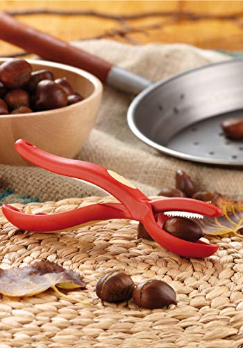 Snips - Cascador de castañas (plástico y Acero), Color Rojo