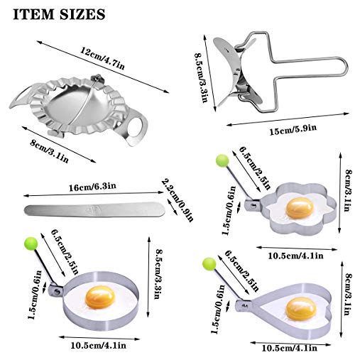 SNY Molde de Empanadillas, Molde de Acero Inoxidable, Molde de Bola de Masa de Acero Inoxidable, Máquina de Bola de Masa, Herramienta para Empanadillas