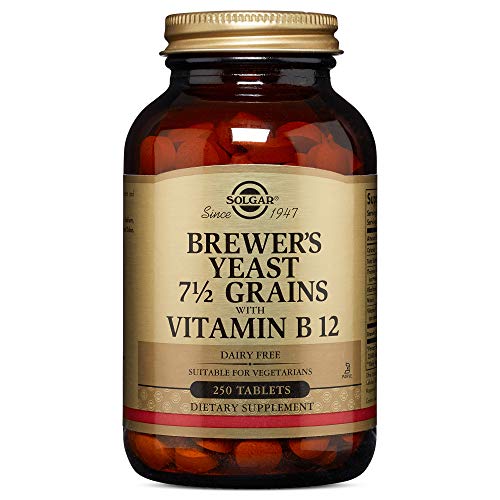 Solgar Levadura de Cerveza con Vitamina B12 Comprimidos - Envase de 250