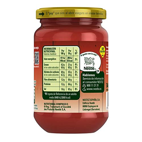 SOLIS Sofrito Estilo Casero Frasco Cristal - Tomate sin gluten - 340g - Pack de 4