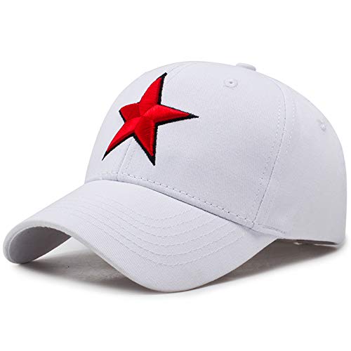 Sombrero para Hombre, Primavera y Verano, versión Coreana de la Gorra con Visera de Cinco Estrellas, Gorra Militar Informal al Aire Libre, Gorra Deportiva con Visera Curva, Sombrero para el Sol