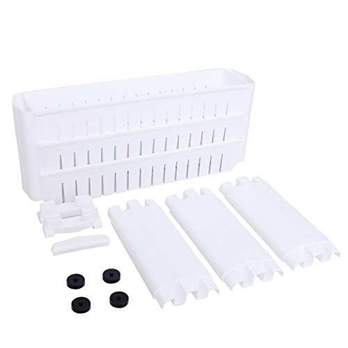 SONGMICS Estante para Hogar y Baño, Carrito de Cocina, Estantería de Cocina, 3 Niveles, 72,5 cm, Blanco KTR03W