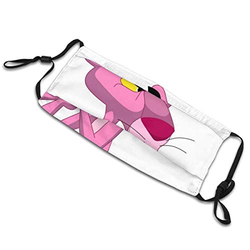 Sonickingmall - Mascarilla unisex rosa pantera impresa, pasamontañas lavable para pesca