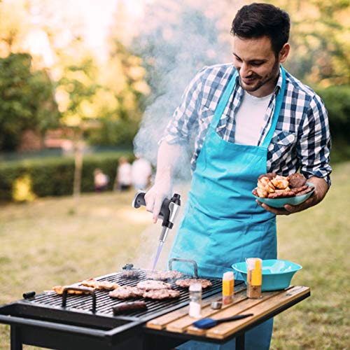 Sopletes De Cocina, Antorcha Butano de Cocinar Ajustable con Cerradura de Seguridad, Llama Antorcha Encendedor para Bricolaje,Crema,Brulée, Repostería, Postres, Soldadura(Butano Incluido No) (Negro)