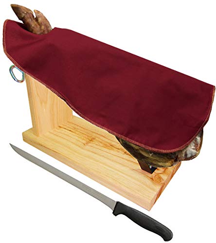 Soporte Jamonero + Cuchillo + Cubre Jamón JamonOnline