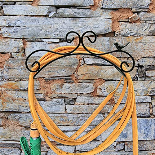 Soporte para manguera de jardín Soporte de manguera de jardín de hierro fundido de 13.8 "para montaje en pared decorativo