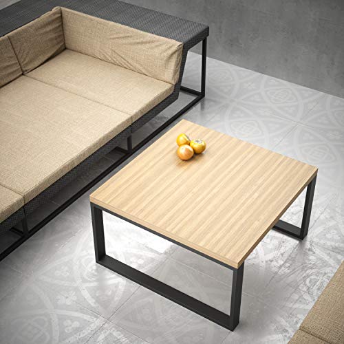 Sossai - Estructura para la mesa de la sala | CKK1 | 2 Piezas | Ancho 50 cm x Altura 40 cm | Color: Negro | Material: Acero | patas de mesa | carga pesada