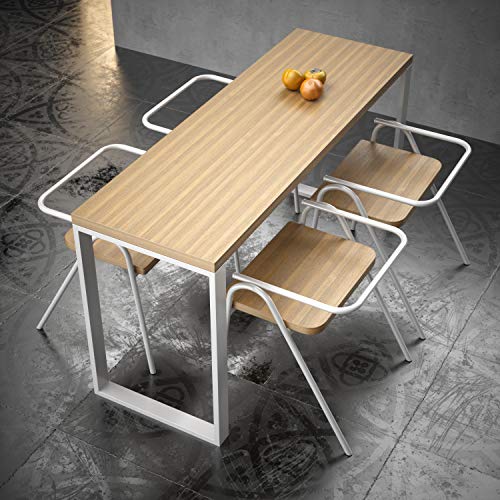 Sossai - Mesa Estructura Acero | 2 Piezas | patas de mesa | carga pesada | Ancho 70 cm x Altura 72 cm | TKK1 | Color: Blanco