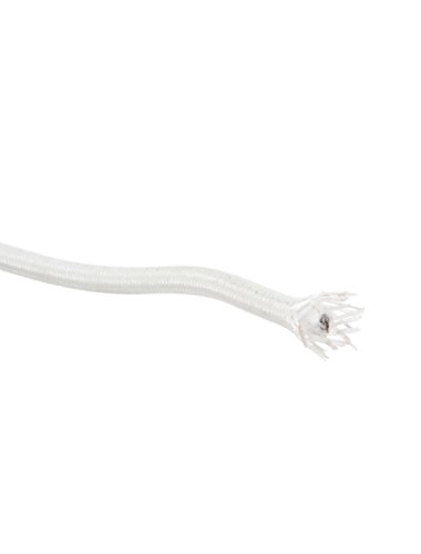 Sourcingmap® Blanca Cubierta de Fibra de Vidrio de 2,5 mm2 Cable de Alta Temperatura 66ft