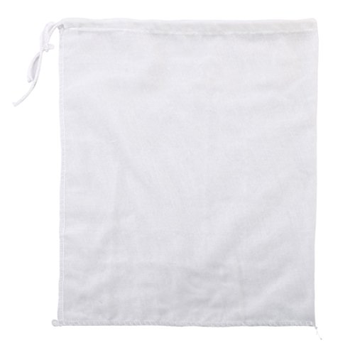 sourcingmap® Ropa De Hierba Alimentos Crudos Red De Acoplamiento De Tamiz De Filtro Hervir Blanco De Bolso 35cm X 28cm