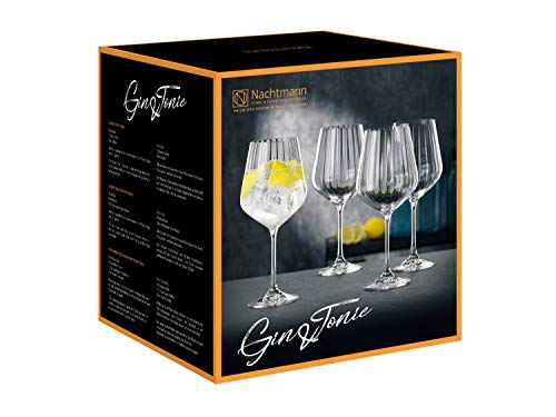 Spiegelau & Nachtmann 102892 Gin & Tonic - Juego de 4 gin y tonic (640 ml, 22,2 cm)