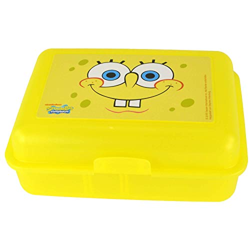 Spongebob - Fiambrera (talla única), diseño de Bob Esponja, color amarillo