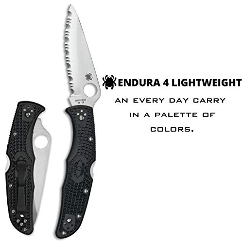 Spyderco Endura 4 - Navaja de acampada y senderismo