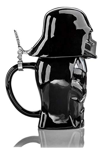 Star Wars SW01637 - Jarra de cerveza, diseño Darth Vader, 25 cm, color negro