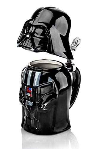 Star Wars SW01637 - Jarra de cerveza, diseño Darth Vader, 25 cm, color negro