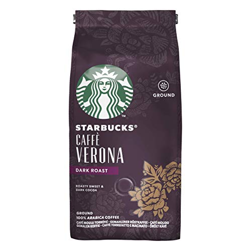 Starbucks CAFFÈ VERONA Café molido de tostado intenso, 6 x bolsa de 200g