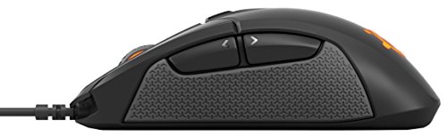 SteelSeries Rival 310 - Ratón de juego óptico, iluminación RGB, 6 botones, laterales de goma, memoria integrada (PC/Mac), negro