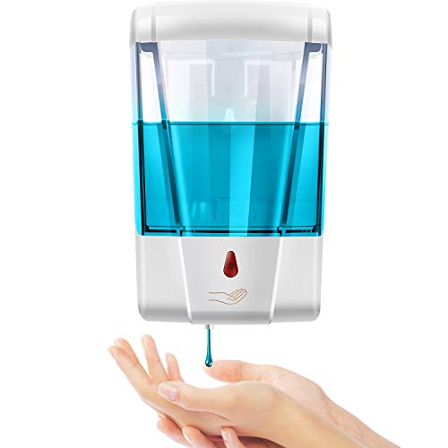 StillCool Dispensador de Jabón Automático,700ml Sensor Táctil IR Dispensador Automático de Jabón Líquido Montado en La Pared para Baño, Cocina, Restaurante, Hotel