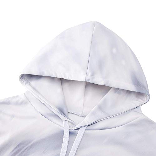 Sudadera con capucha para hombre B-M_W M5 M3 3D Graphic, sudadera clásica gruesa Blanco blanco S