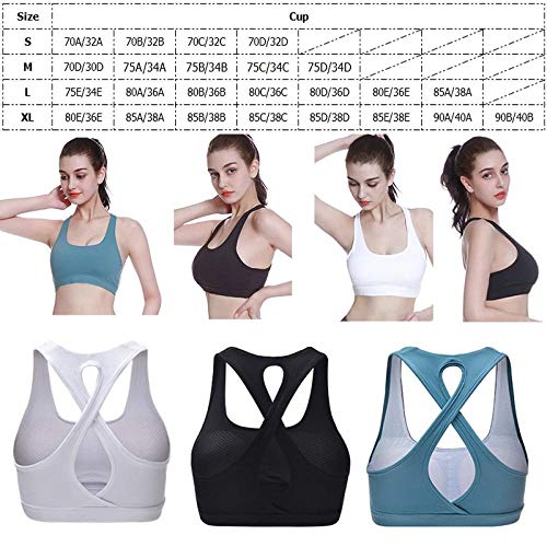 Sujetador Deportivo Mujer Sujetador Deportivo Push Up para Mujer, Yoga, Camiseta Sin Mangas Sólida, Fitness, Gimnasio, Camiseta Atlética para Correr, Ropa Deportiva A Prueba De Golpes, Entre