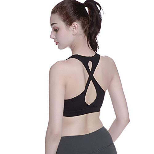 Sujetador Deportivo Mujer Sujetador Deportivo Push Up para Mujer, Yoga, Camiseta Sin Mangas Sólida, Fitness, Gimnasio, Camiseta Atlética para Correr, Ropa Deportiva A Prueba De Golpes, Entre