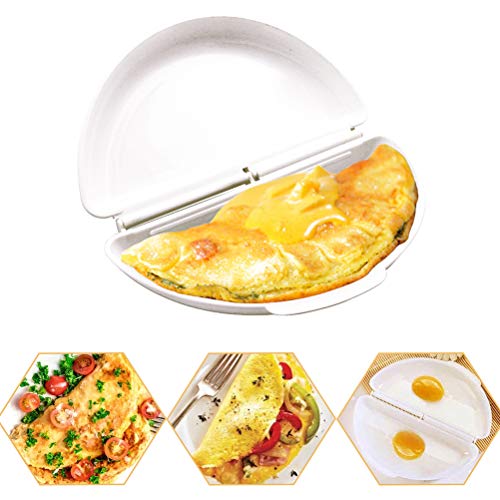 Sunine Microondas Tortilla Creador de Huevos Bandeja de Huevos Escalfador Moldes Herramientas de Cocina