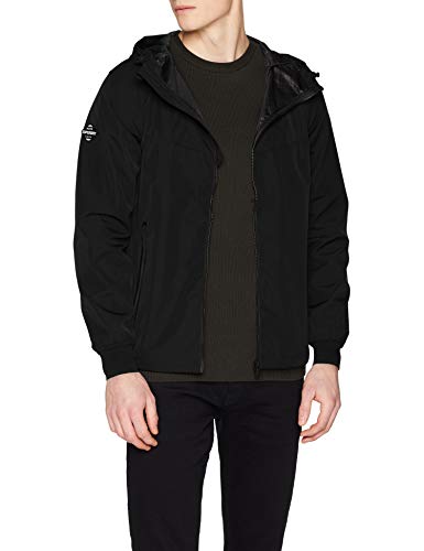 Superdry Echo Beach Cagoule Chaqueta Deportiva, Negro (Black 02a), Large para Hombre