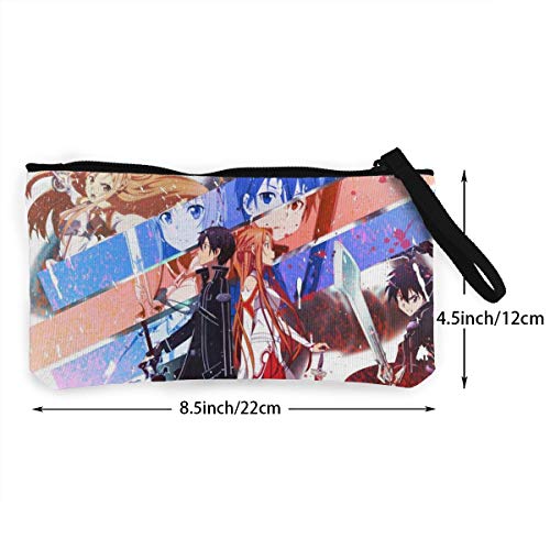 Sword Art Online - Monedero para hombre y mujer, con cierre