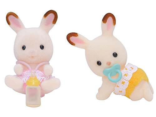 Sylvanian Families- Chocolate Rabbit Twins Mini muñecas y Accesorios, Multicolor (Epoch para Imaginar 5080)