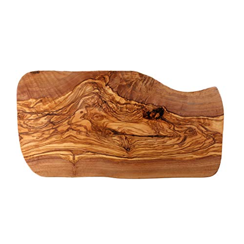 Tabla de madera de olivo Cleminson, para cortar, servir y presentar – 40 x 20 cm