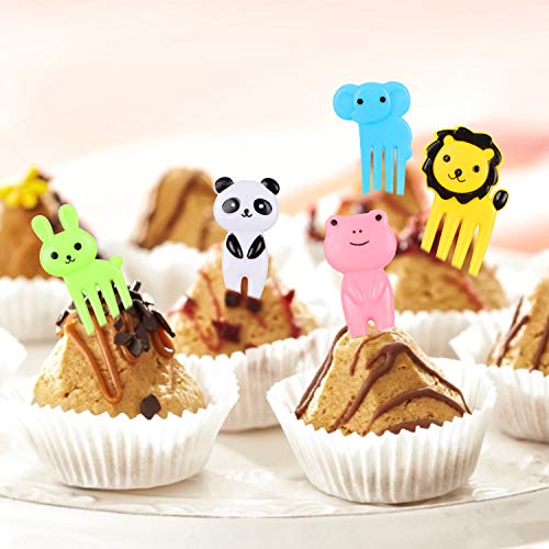 Tacobear 14 Piezas Moldes Galletas Cookie Cutter con 10 Tenedor de Fruta y 4 Mini Herramientas, Acero Inoxidable Estrella Unicornio Dinosaurio Cortadores de Galletas Moldes para Galletas Fruta Vegetal