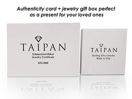 Taipan Pulseras Mujer 925 Plata Original - Este Pulsera de Moda Viene con una Caja y Hecha en Italia /Utilizado Como Regalos Originales Para Mujer Madre Novia /Pulseras Plata Mujer Con Rosario Pequeño