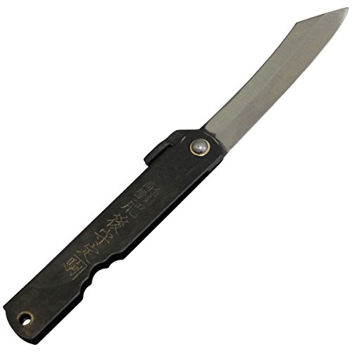 (Tamaño L 183Mm) Made in Japan Higonokami Plegable Chrome Cuchillo del Cuello de Bolsillo