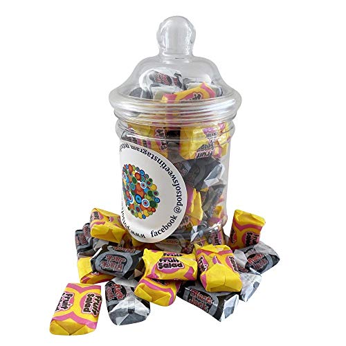 Tarro de 180 g de estilo victoriano de jacks negros y dulces de ensaladas de frutas