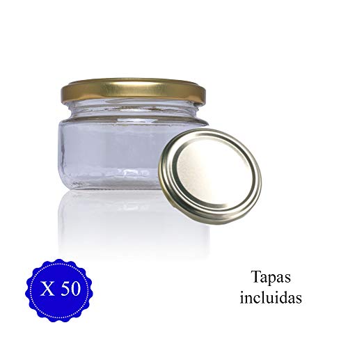 Tarro de cristal conservas chuches botes pequeños con tapa incluida recipientes para alimentos vasos para miel gominolas