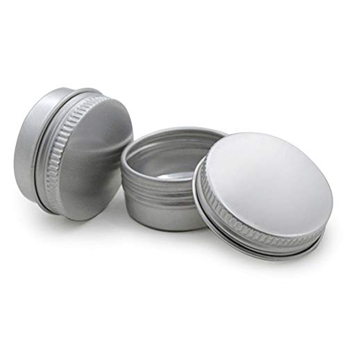 Tarros Cosmeticos Vacios, ZoneYan Latas Vacío Contenedor Aluminio, Contenedor De Cosméticos Redondo, Bote Crema Aluminio, para Loción Bálsamos, 40 Piezas