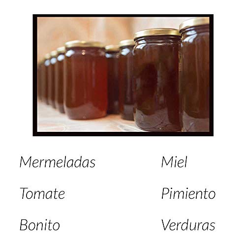 Tarros de Cristal para conservas Pack 40 Unidades de Botes de Cristal con Tapa frascos de Vidrio con Tapas Incluidas recipientes de Cristal para Alimentos de 720ml estanco. (40 Unidades)