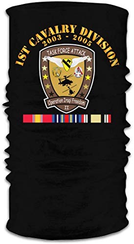 Task Force Attack If Ii 1st Cav Face Cover Bandanas Seamless Head Scarf Transpirable Para Hombre Mujeres