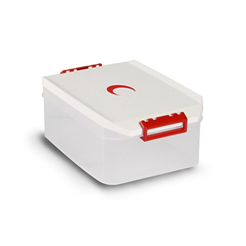 Tatay 1150210 Caja de Almacenamiento Multiusos con Tapa 4.5l de Capacidad plástico Polipropileno Libre de bpa diseño Media Luna, Blanco, 19,2 x 29,7 x 12,4 cm