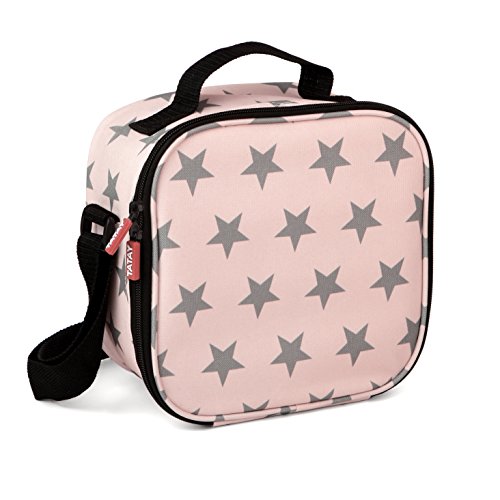 TATAY 1167506 Urban Food Casual - Bolsa térmica porta alimentos con 4 tapers herméticos incluidos, 3 litros de capacidad, Rosa pálido, 22.5 x 10 x 22 cm