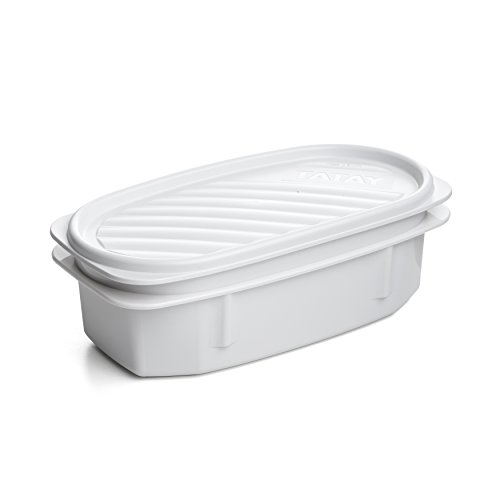 TATAY 1167711 - Top Flex - Contenedor de alimentos hermético con cierre a presión y tapa flexible. Recambio para bolsa porta alimentos TATAY Urban Food Casual. 0,5 litros, Blanco, 18.4 x 9.4 x 6.1 cm