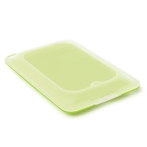 Tatay1180002 - Bandeja porta Embutidos apilable con sistema Fresh, Color verde, 17 x 3,2 x 25,2 cm