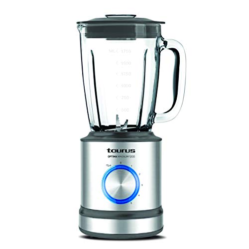 Taurus Optima Magnum Batidora de vaso, 1200 W, 1.75 L, acero inoxidable