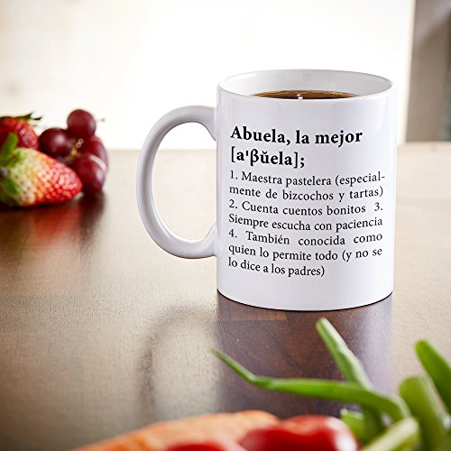 Taza con Mensaje – Definición Original de la Mejor Abuela – Estándar – Taza de café Divertida e Ideal para Regalar a la Abuela – Regalos para cumpleaños